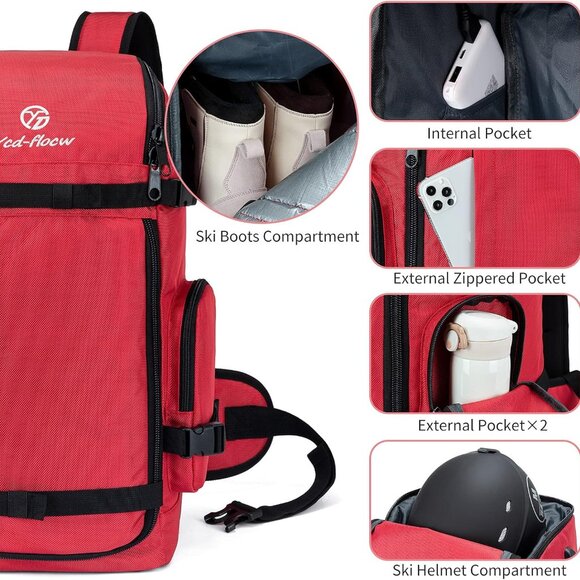 Ski Boot Bag Backpack 50L - Picture 8 of 8